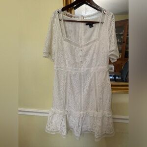 French Connection White dress size 10